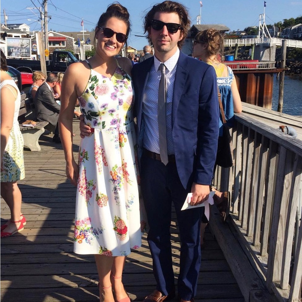 ASOS Floral Midi Cocktail Dress